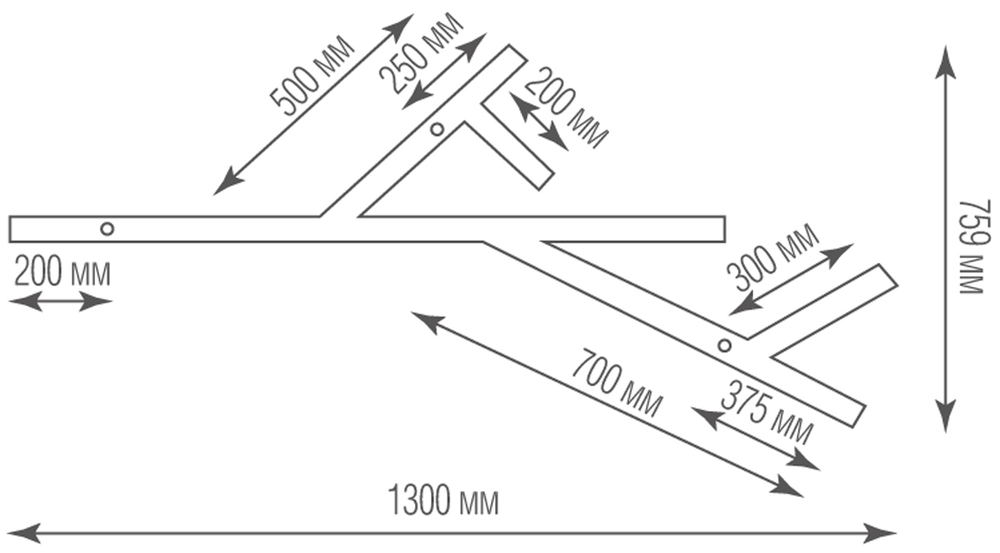 Накладной светодиодный светильник 115Вт 3000K