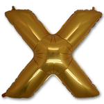 Шар фольгированный Буква X 101,6 см (Золотой)