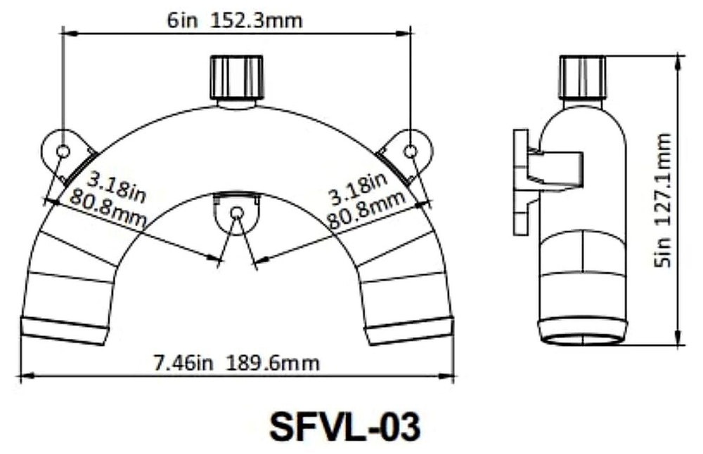 Антисифонное колено, 38 мм (10268848)