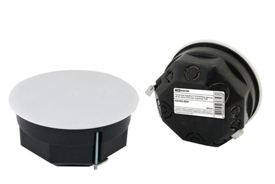 Коробка установочная СП D103х50мм, крышка, метал. лапки, IP20, TDM