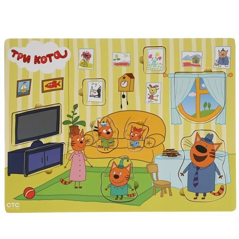 Вкладыш "Три кота. Прятки" термопл. 1022-CATS (Буратино)