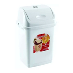 Ведро для мусора "Камелия", № 2, 8 л, белый, РП-1012