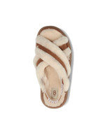 DISCO CROSS SLIDE-chestnut