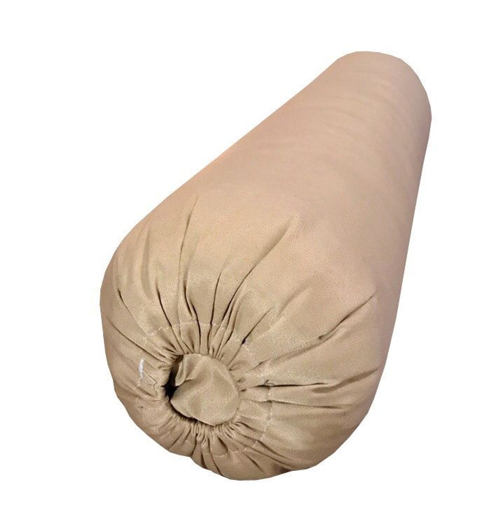 Болстер для йоги Айенгара шерстяной с хлопковым чехлом 75см Рамайога