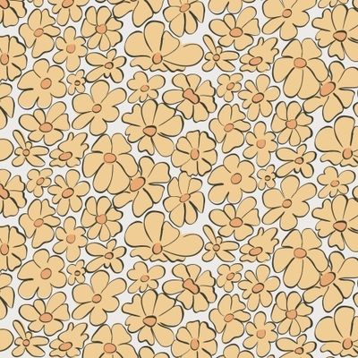 Оранжевые абстрактные цветы