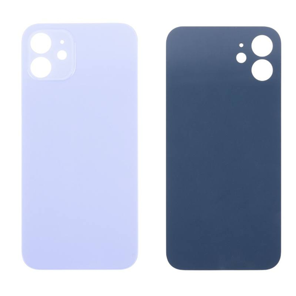 Задняя крышка для Apple iPhone 12 Фиолетовый (широкий вырез под камеру) - Премиум