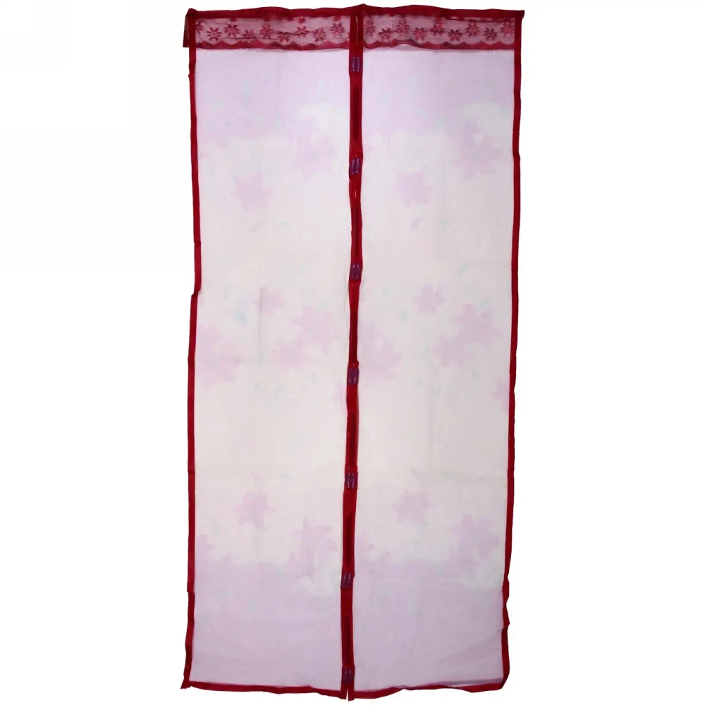 Сетка антимоскитная дверная на магнитах 100*210см «Арианна» бордовая ДоброСад