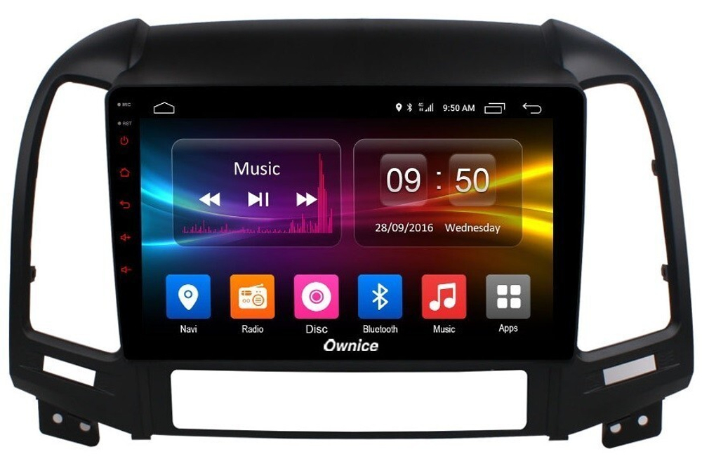 Магнитола для Hyundai Santa Fe 2006-2012 - Carmedia OL-9717 IPS, Android 10, 8 ядер (TS18), 4G SIM-слот
