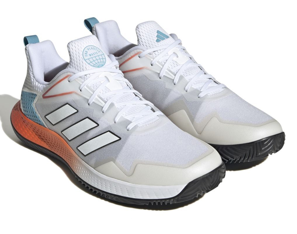 Мужские кроссовки теннисные Adidas Defiant Speed M Clay - cloud white/cloud white/preloved red