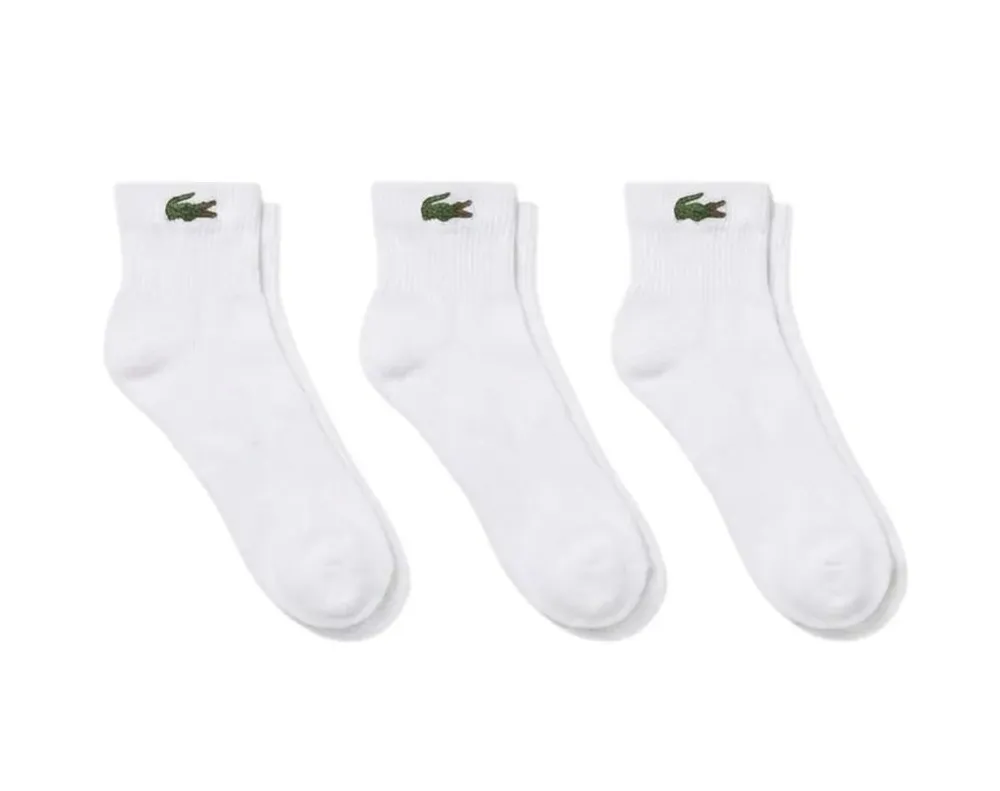 Теннисные носки Lacoste Low 3P - white