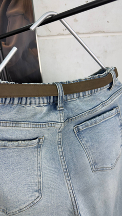 Брюки джинсовые женские арт. 73666 цвет "голубой"