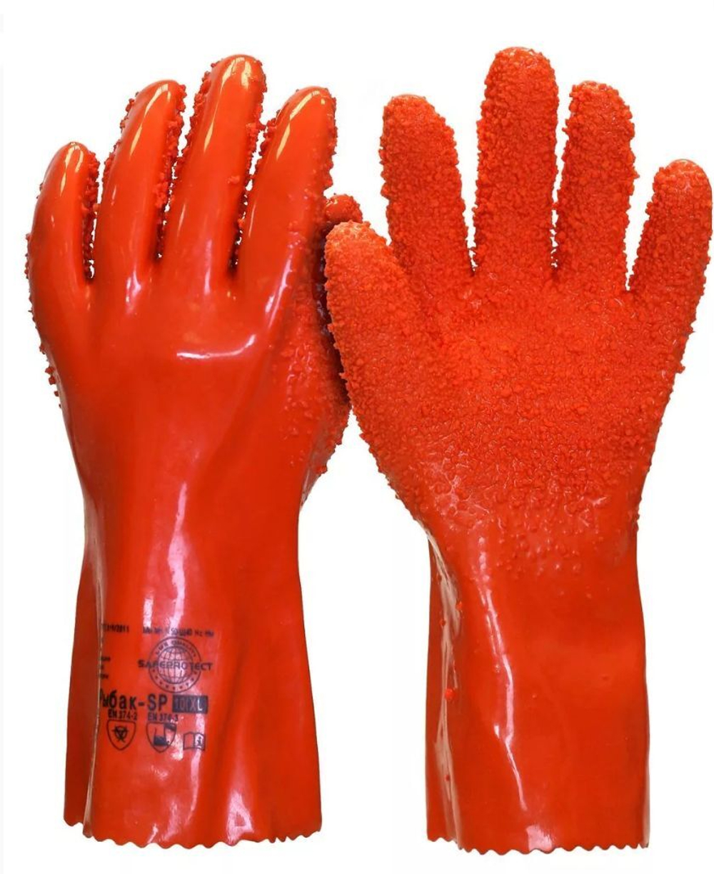 Перчатки рыболовные рыбообработчика РЫБАК 30 см, 12 пар XL