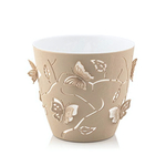 Горшок для цветов 3D "Бабочки" 5,3 л бежевыйшт