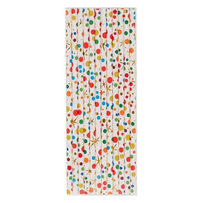 Трубочки для коктейлей бумажные «Шары Конфетти», 12 шт