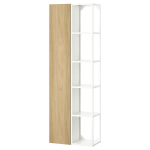 Книжный шкаф -  ENHET IKEA/ ЭНХЕТ ИКЕА, 180х60 см, белый/под беленый дуб