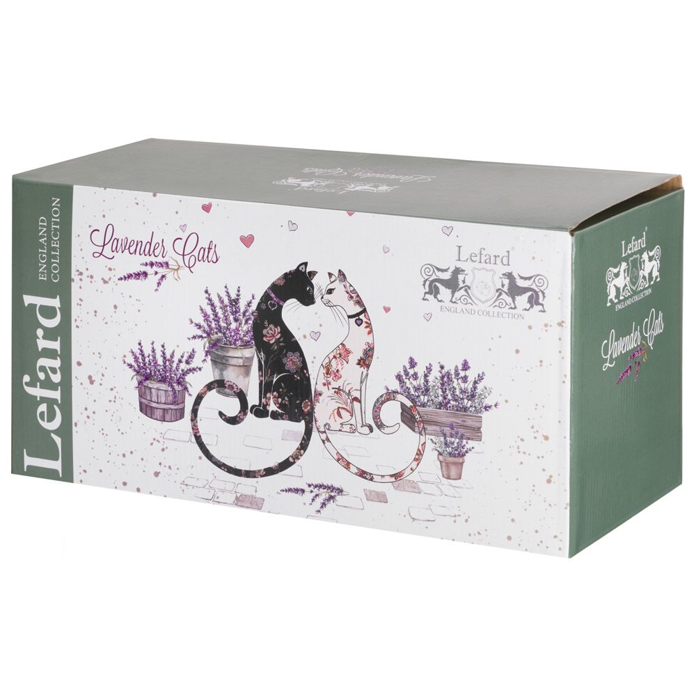 ЧАЙНЫЙ НАБОР LEFARD "ЛАВАНДОВЫЕ КОТЫ" НА 6 ПЕР. 12 ПР. 275 МЛ (КОР=4НАБ.)