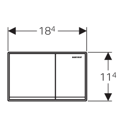 Смывная клавиша GEBERIT Omega60 115.081.SQ.1