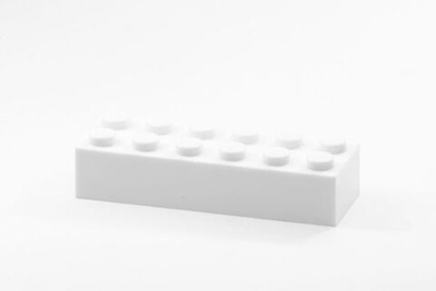 Lego 25шт Кубик 2х6 (белый) 4181142