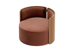 Кресло крутящееся Lagom 800 (сиена FiberGuard, орех)