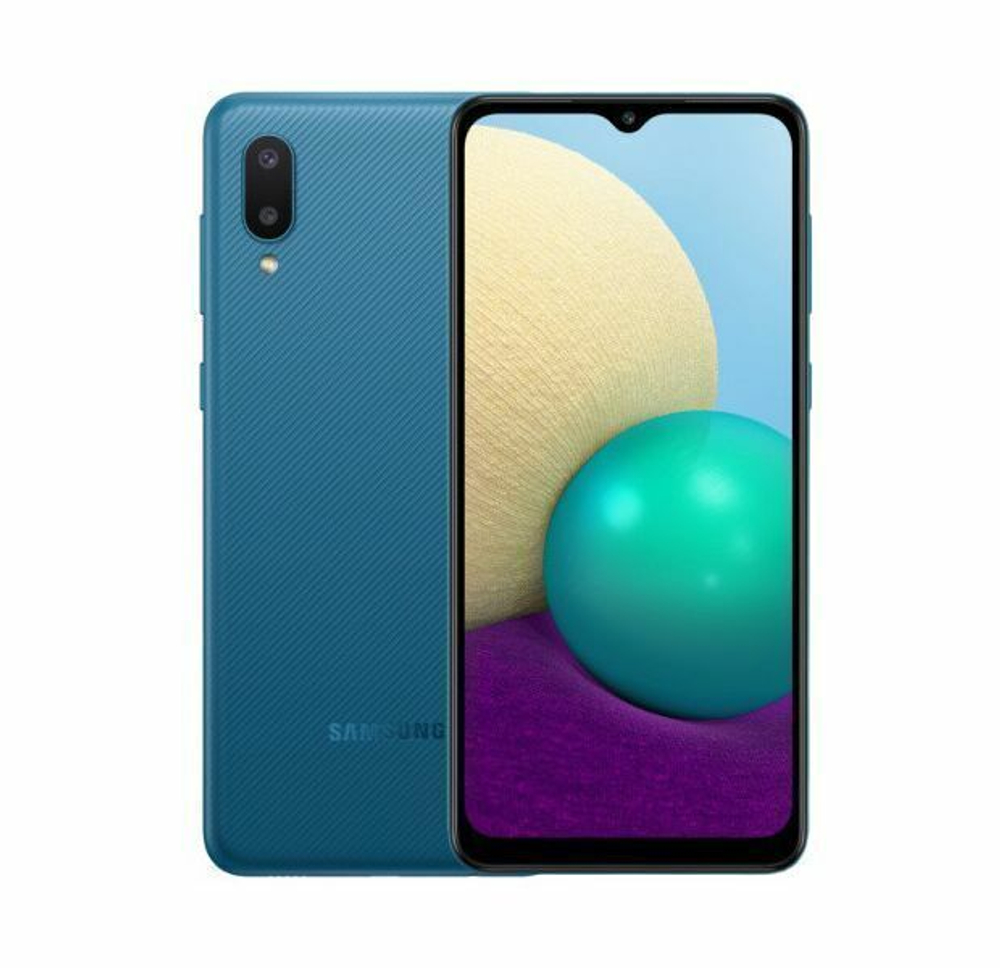 Смартфон Samsung Galaxy A02 2/32 ГБ RU, синий