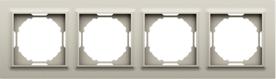 Рамка 4-я,  Wave матовый кашемир,  серия A07