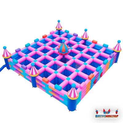 Надувной лабиринт «Сахарная Фантазия»,  9×9×2 м