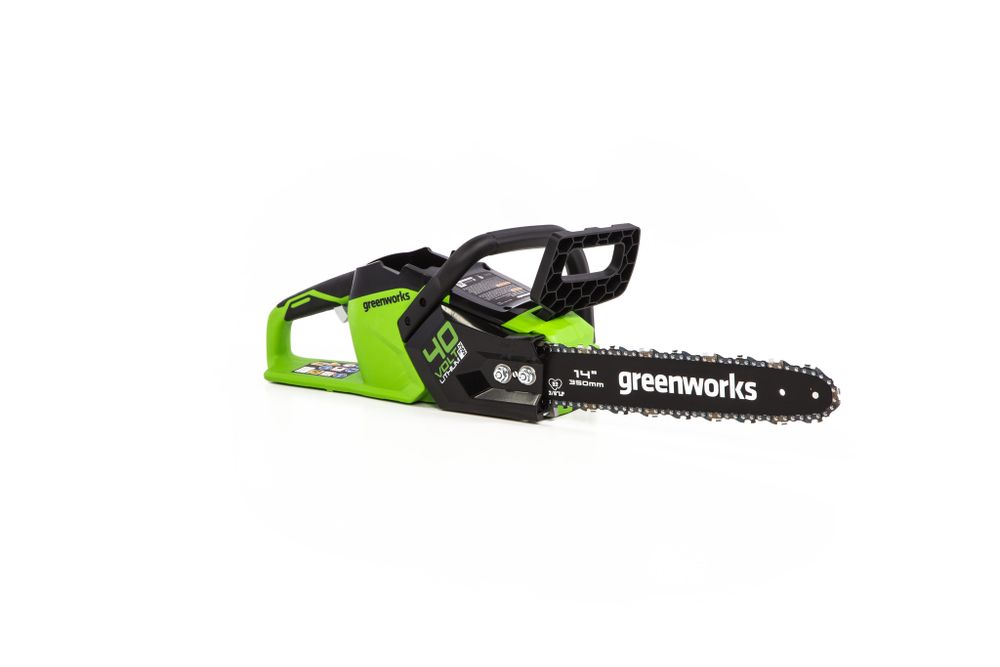 Аккумуляторная цепная пила Greenworks GD40CS15, 2005707,40v, 35 см, без АКБ и ЗУ