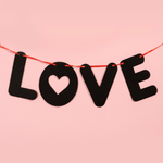 Гирлянда-буквы из фетра «I love you», 100 см