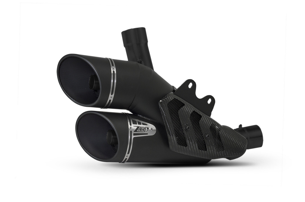 ZDU129S00SSRE5-B ZARD RACING BLACK STEEL EXHAUST SLIP-ON E5 (DVL 1260)