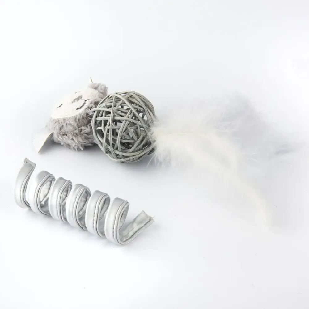 Игрушка Petpark для кошек Космический пёс и пружинка с кошачьей мятой (2 шт в комплекте)