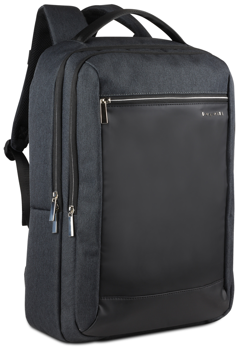 Фото рюкзак мужской BUGATTI Sera с USB-портом и мягким отделением для ноутбука 15'' антрацитовый полиэстер с гарантией