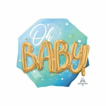 Шар фигура "Oh Baby" Буквы 3D мальчик