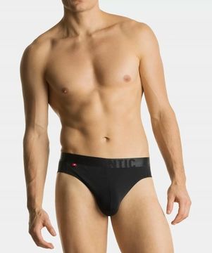 Мужские трусы слипы спорт  Atlantic MP-1574, Pima cotton, черный