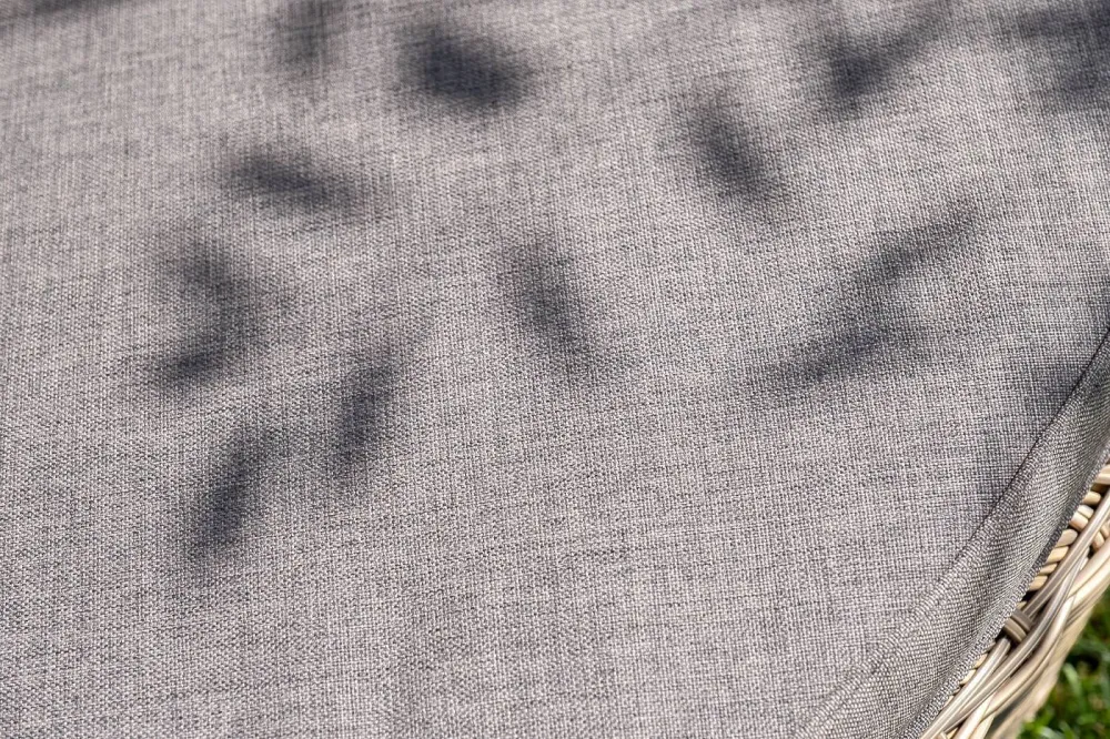 "Стильяно" плетеная кровать круглая, цвет соломенный