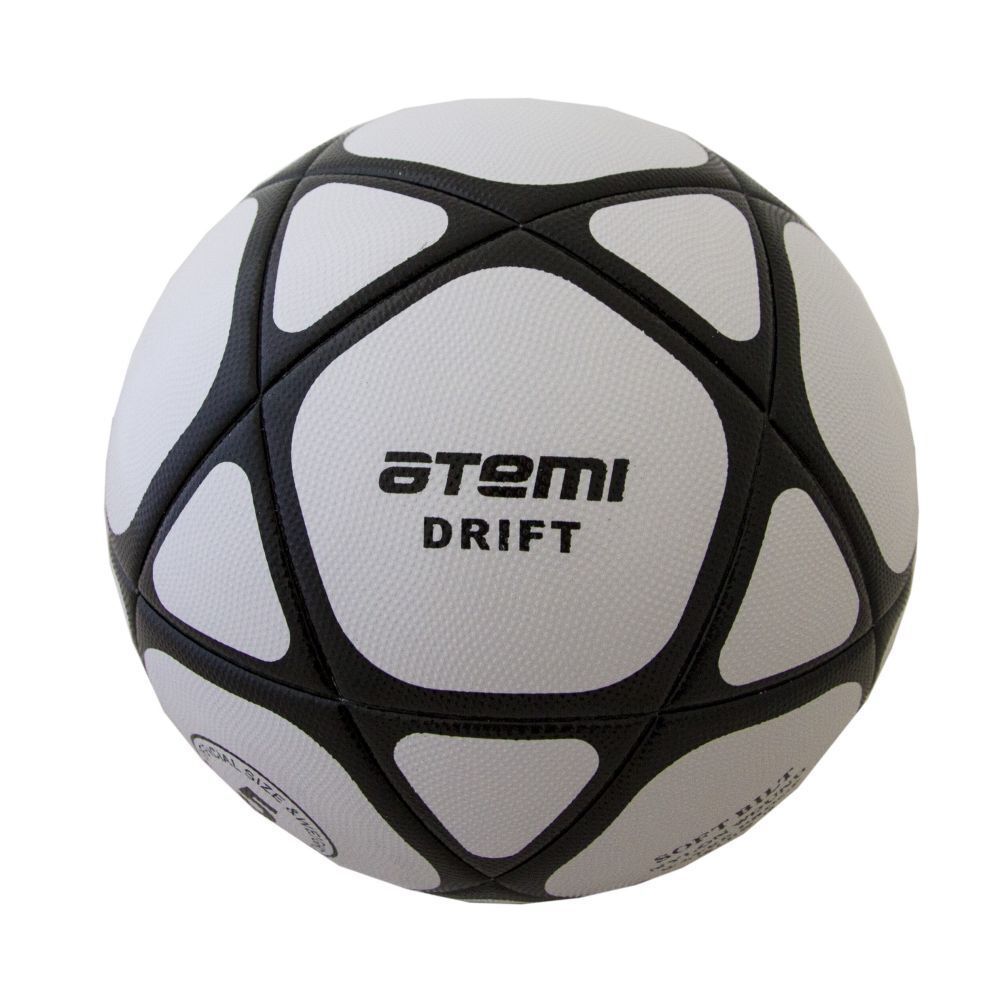 Мяч футбольный Atemi DRIFT PVC белый/чёрный