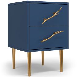 Тумба Арт Колор matte Стайл Голд Королевский синий матовый