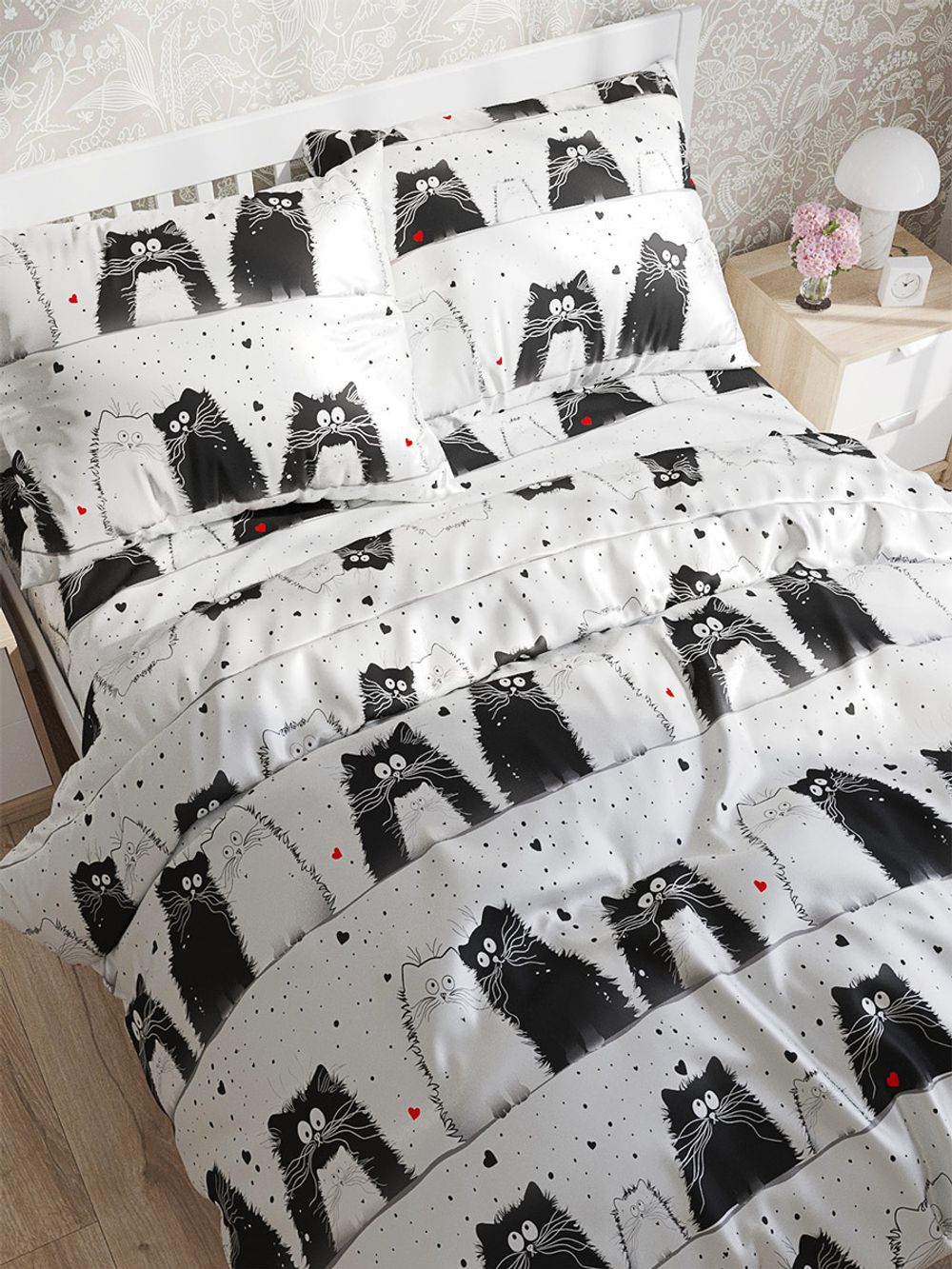 Простынь на резинке Milky Garden "Tomcat" 120х200 см