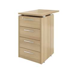 Тумба приставная  ДБ38.С (4 ящика с змамком) 450х700х750