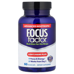 Focus Factor, ежовик гребенчатый, 60 растительных капсул