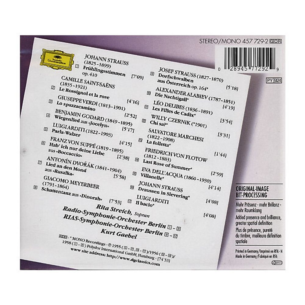 Rita Streich, Radio-Symphonie-Orchester Berlin, RIAS Symphonie-Orchester Berlin, Kurt Gaebel / Walzer & Arien (CD)