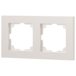 Рамка для розеток и выключателей Intro Accent 6-502-06 на 2 поста, СУ, перламутр | Intro