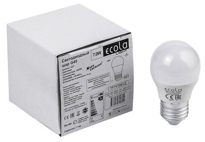 Лампа ECOLA TF7V70ELC LIGHT GLOBE 7W/G45/E27/4000K