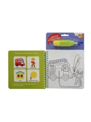 Машинки. Многоразовая водная раскраска с водной кисточкой