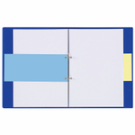 Разделитель картонный BRAUBERG, 100 листов 105х240 мм, 160 гр, ассорти