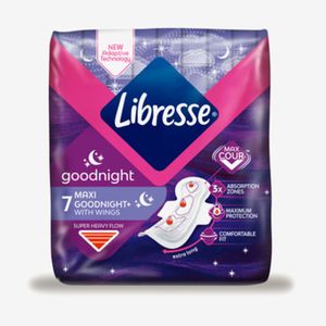 Гигиенические прокладки Libresse Maxi Goodnight+ 7 шт
