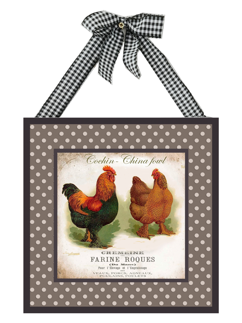 Картины на стену для интерьера набор 4 шт панно для кухни "Ферма" 20*20 см