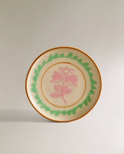 ZARA HOME Х NANUSHKA ДЕСЕРТНАЯ ТАРЕЛКА ИЗ РАСПИСНОЙ КЕРАМИКИ