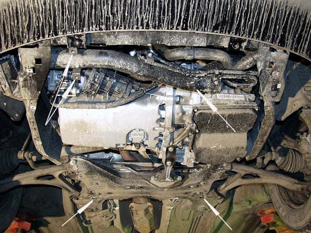 Защита картера и КПП Sheriff для Audi TT I (8N) 1998-2006 арт.02.0724