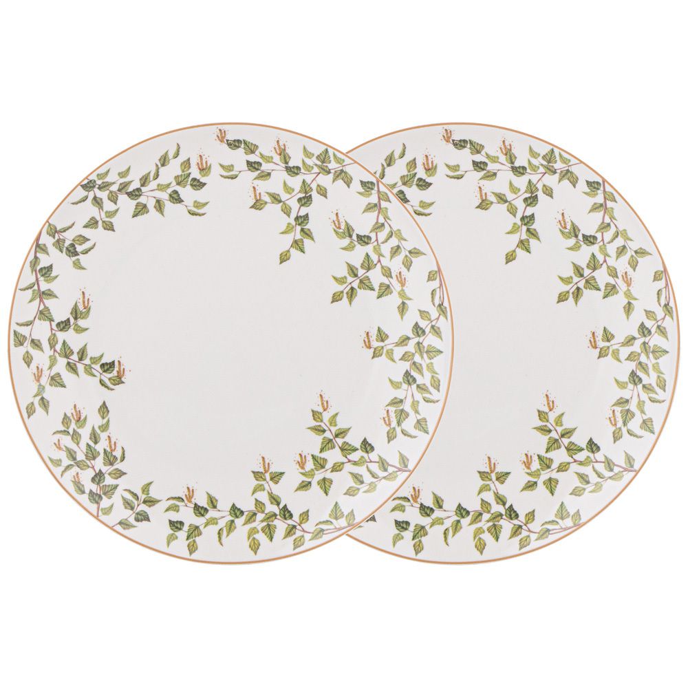 НАБОР ТАРЕЛОК ЗАКУСОЧНЫХ LEFARD "БЕРЕЗКИ" 2 ШТ. 20,5 СМ (КОР=9НАБ.)