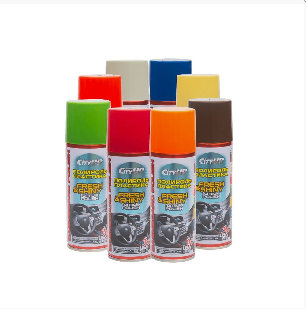 Полироль торпеды спрей CityUP CA-838 Бриллиант 200мл - Персик